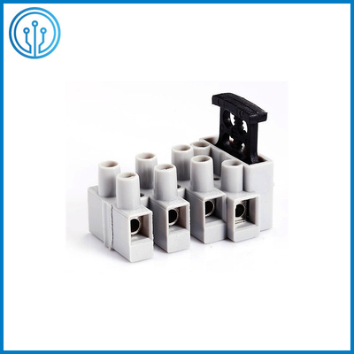 Injection Molding 5 Pole Wire Protected Connector Fuse Terminal Blocks FT06-5W With Brass Clamping Unit