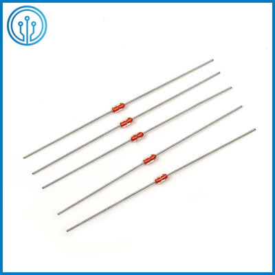 MF58 Glass Encapsulated NTC Thermistor 100K 3950 For Induction Cooker